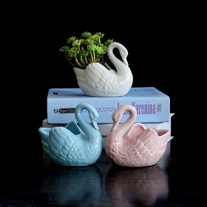 Candeliere multifunzione a forma di cigno, portafiori, porta regali di nozze, ornamento, decorazione per la casa, scatola portaoggetti per caramelle e gioielli