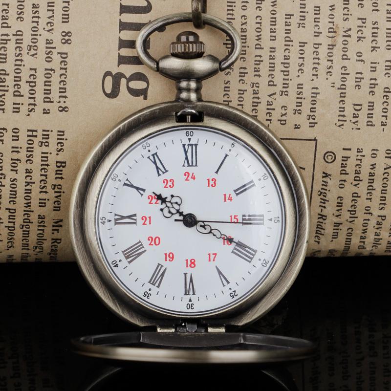 Quartz Movement Pocket Watch Chain Pendant Fob Watch Stainless Steel Men Women Gifts Fob Watch Relogio DeBolso