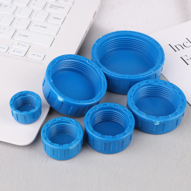 1Pc Pvc Female Thread End Cap Connector 1/2 3/4 1 1.2 1.5 2 Inch End Connector 20 25 32 40 50 63Mm Water Pipe Adapter