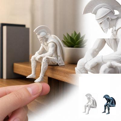 Statua Decorativa Figurine Stampata in 3D per Esposizione su Scaffale di Casa