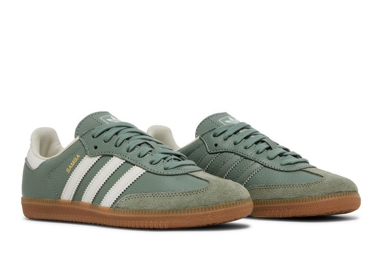 Women's Sneakers Adidas Samba OG Silver Green (Women's) Silver Green/Chalk White/Gum