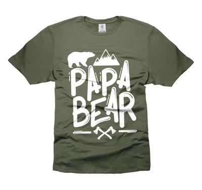 Papa Shirt Bären Shirt Vatertag Papa T-Shirt Papa Geburtstag Geschenk T-Shirt Papa Geschenk