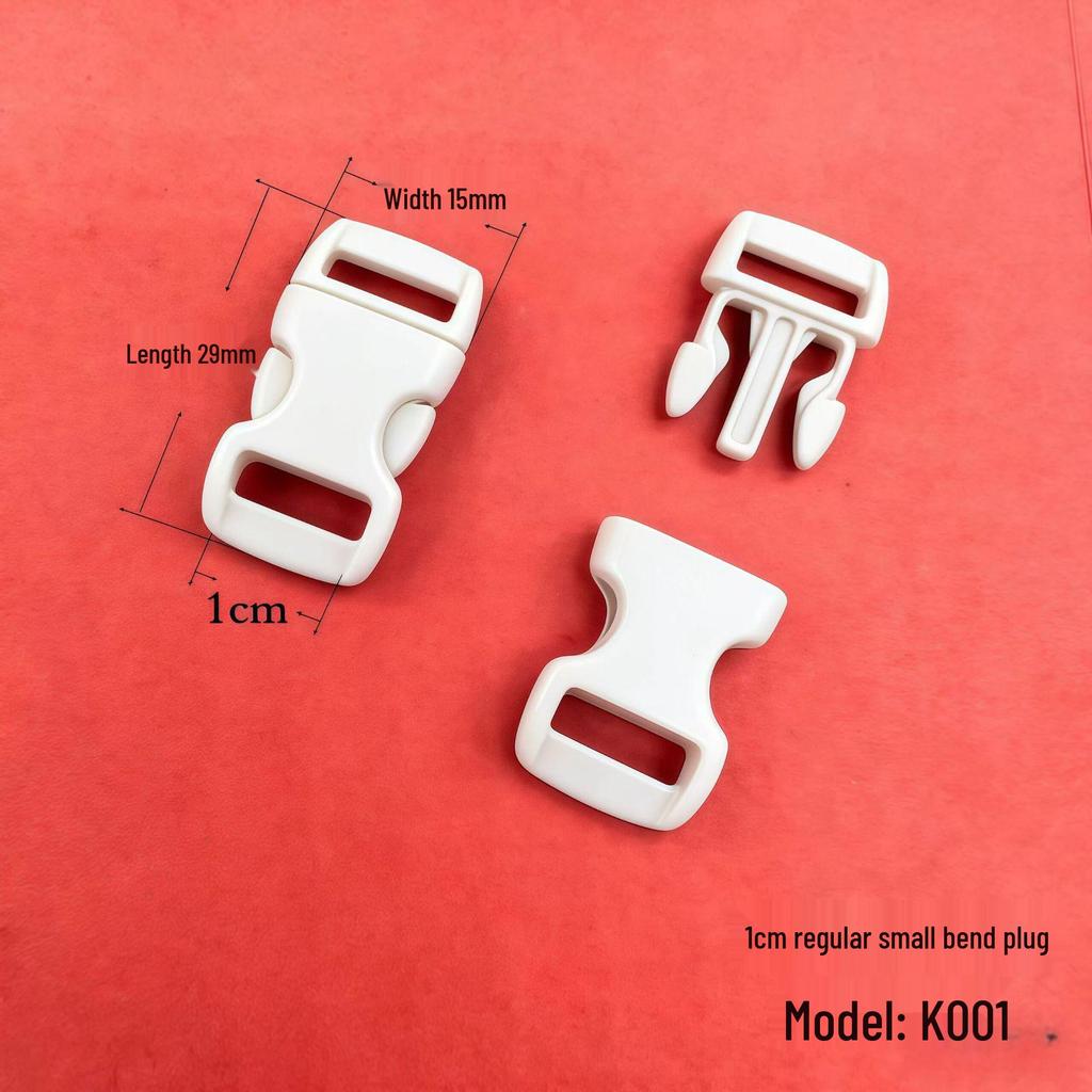 High-Quality White Plastic Snap Buckle for Backpacks and Schoolbags