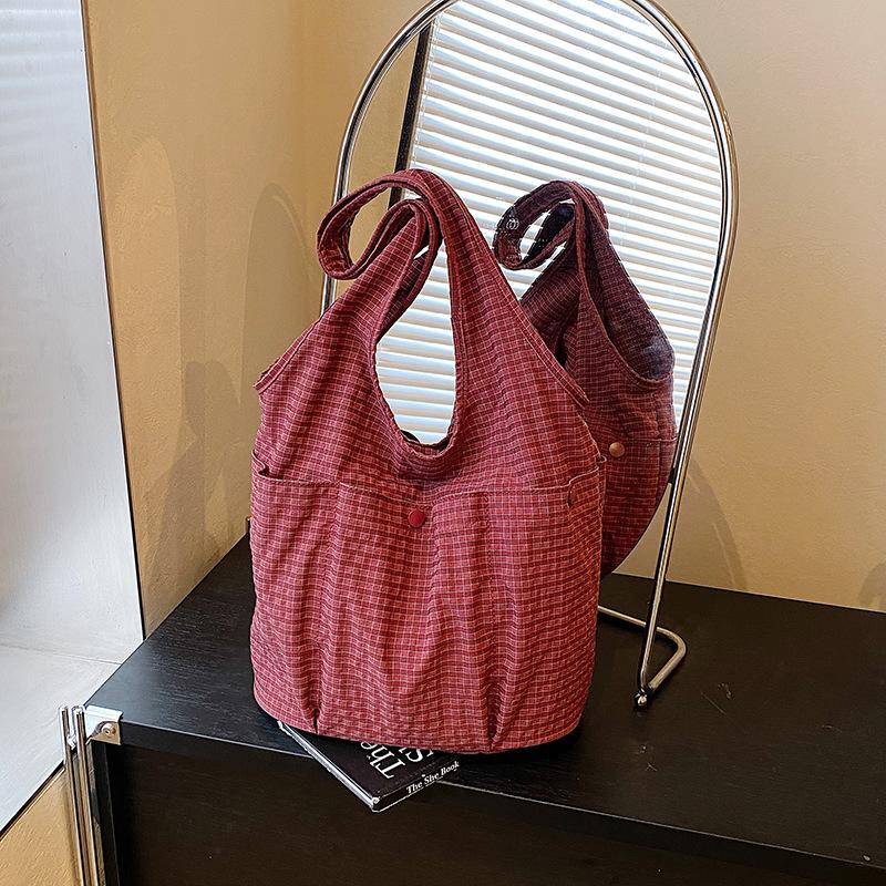 Casual Large-capacity Bag Women's 2025 New Simple and Versatile Shoulder Bag Lazy Wind Messenger Bag Tide