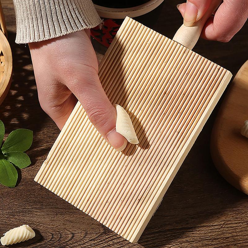 Wooden Butter Table And Popsicles Wooden Garganelli Board Natural Wood Practical Pasta Gnocchi Macaroni Board Making Handmade
