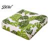 Thickened Soft Pad for Hard Chairs Modern Stylish Chair Cushion, Ultra Square Geometric or Seat Pads with Anti-slip Bottom Plant Prints, 15.75"x15.75"