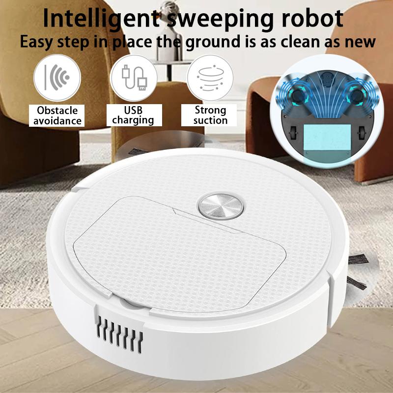 Home mini sweeping robot dust collection intelligent USB charging sweeping integrated fully automatic cleaning sweeping machine