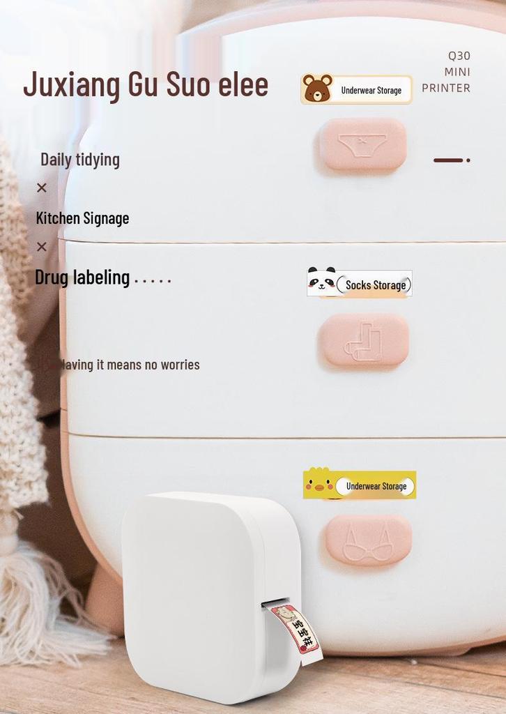 Phomemo Q30 Tragbarer Kabelloser Mini-Thermodrucker für Etiketten