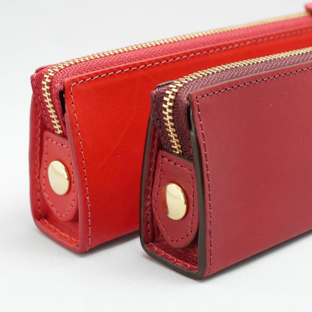 Slip-On Rio Zipper Pen Case L A-IOL-3501 – Italian Leather Pencil Case, Chocolate Brown, Luxury Stationery Holder