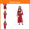 Charming Little Red Riding Hood Outfit Featuring Cozy Blended Fabric For Adult Cosplay