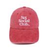 Net Social Club OG LOGO PEACH PIGMENT CAP (red)
