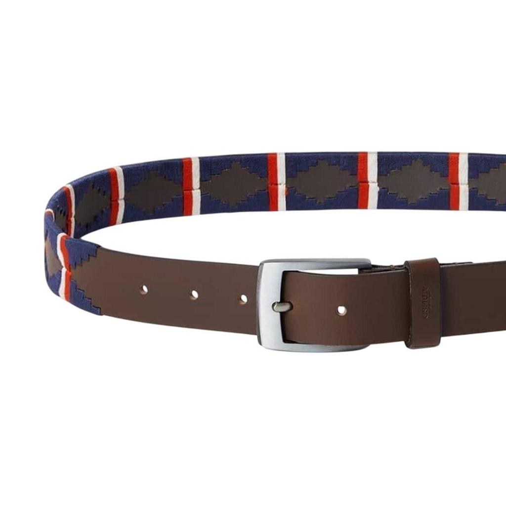 Osprey Mens The Mendoza Geometric Pattern Leather Belt