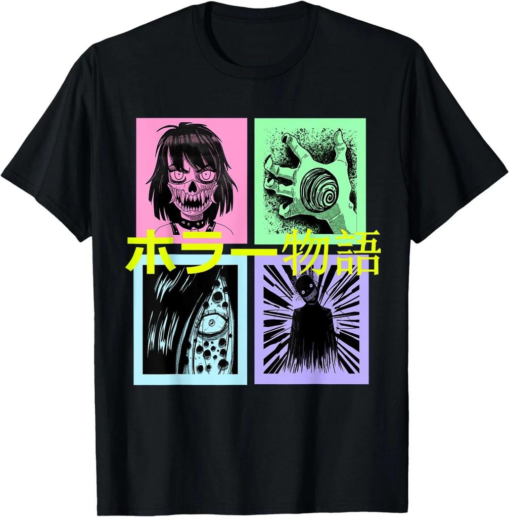 Horror Manga Demon Girl Harajuku Japanese Aesthetic T-Shirt