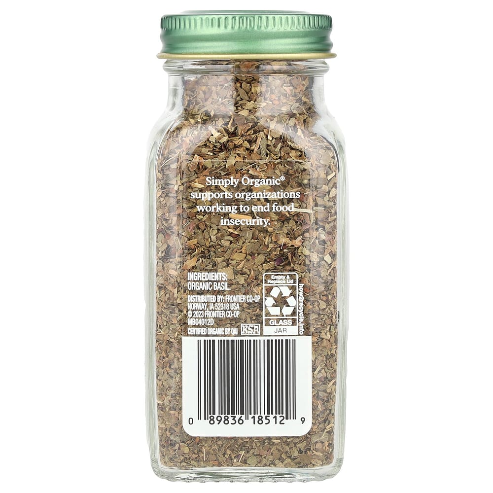 Simply Organics Basil, 15g (0.54 oz)