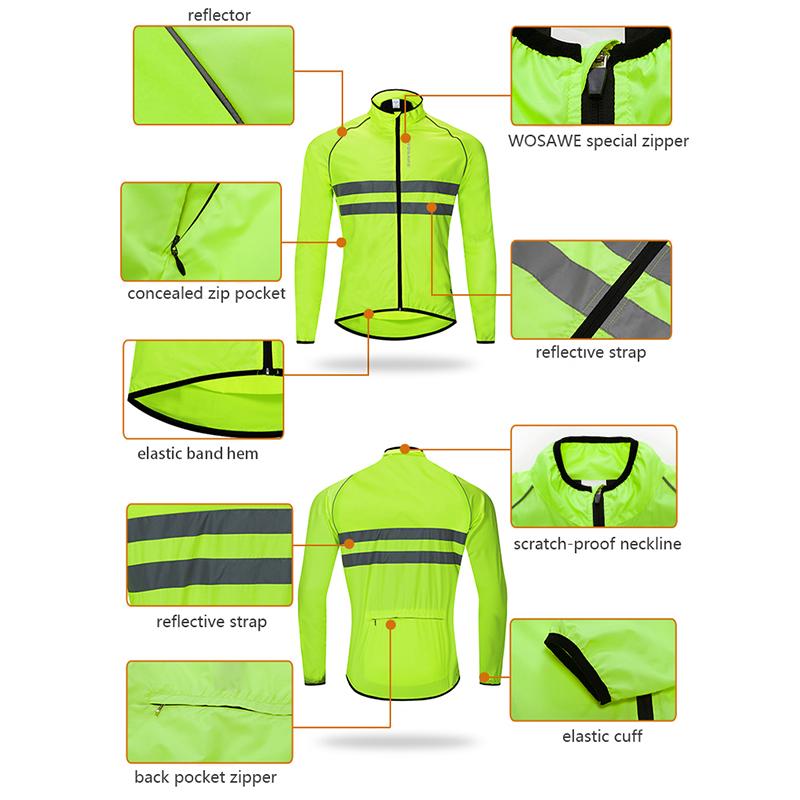 Fahrrad-Sets WOSAWE MTB Fahrrad-Reitjacke, Gel-gepolsterte Shorts, Herren-Fahrrad-Sets