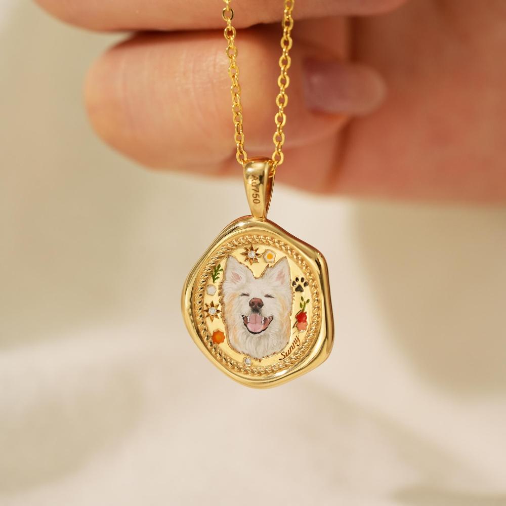 New Simple and Popular Cute Animal Series Cat and Dog DIY Pendant necklaces for women