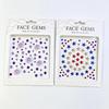 3D Rhinestone Face Gems Stickers, Flower Star Moon Shell Pearl, DIY Body Art for Party & Stage Makeup