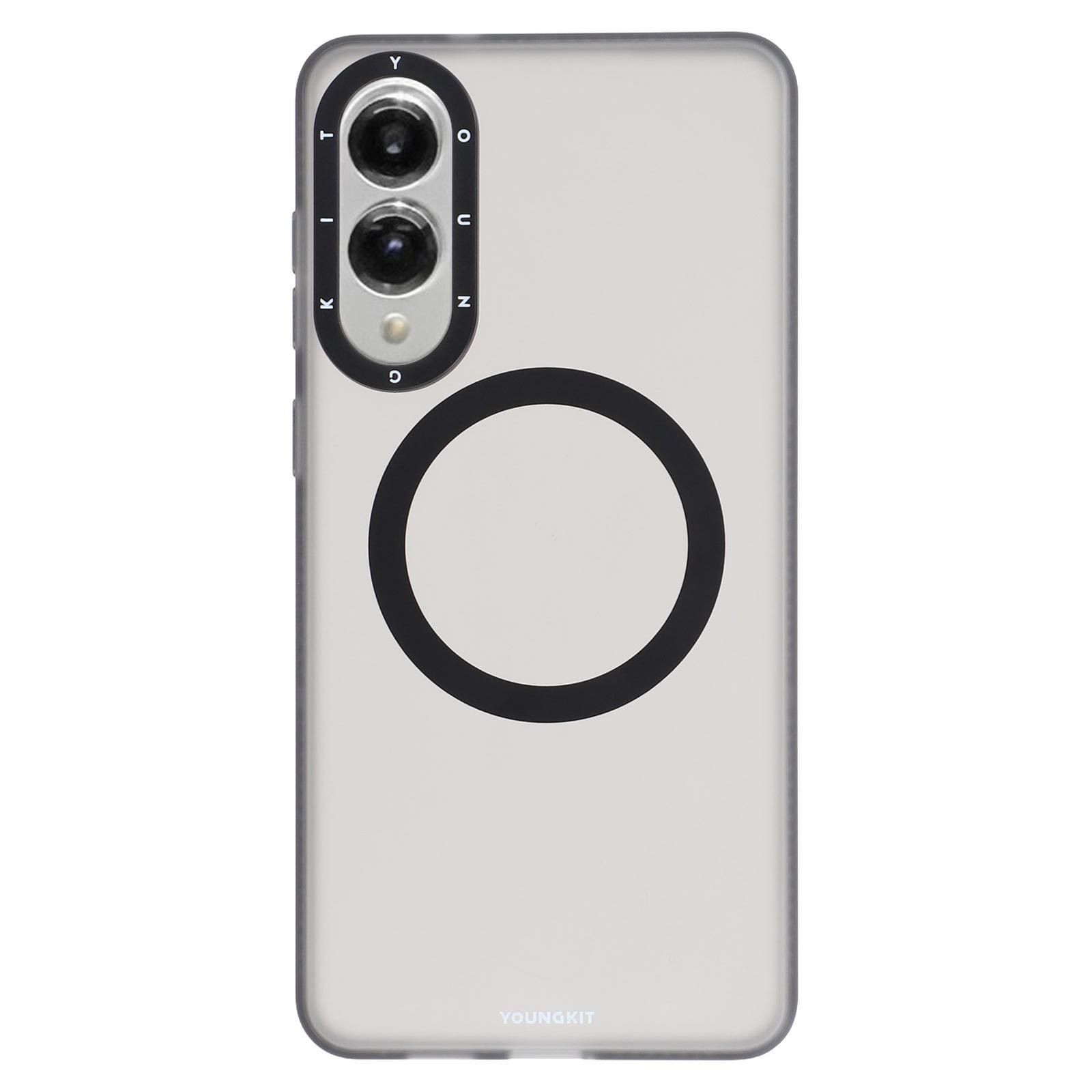 

Матовий чохол для Samsung Galaxy S25 Edge, сумісний з MagSafe, чохол для телефону з ПЕТ та ТПУ Transparent Black