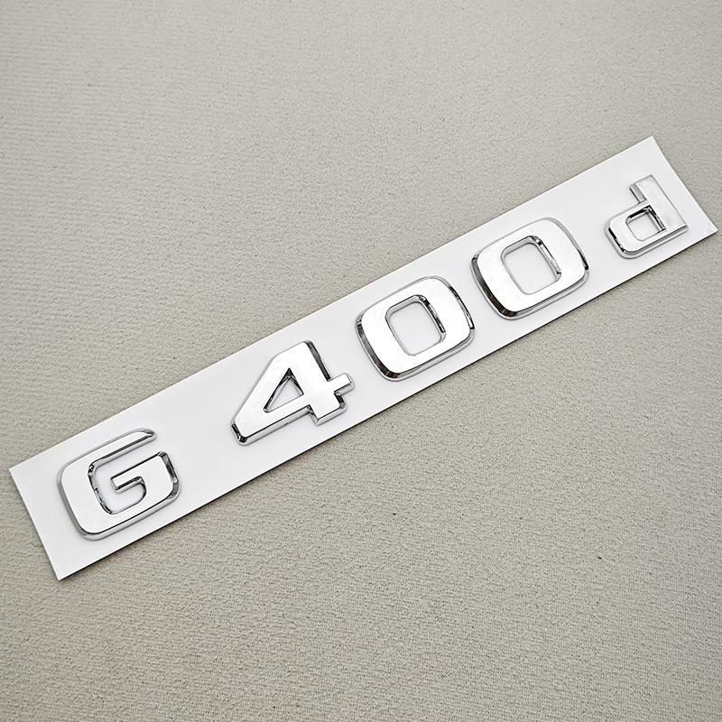 IXEA6 3D ABS Car Letters Logo G350 G350d G500 Sticker Rear Trunk Badge Emblem Decals For Mercedes Benz G350 G500 W463 Auto Accessories