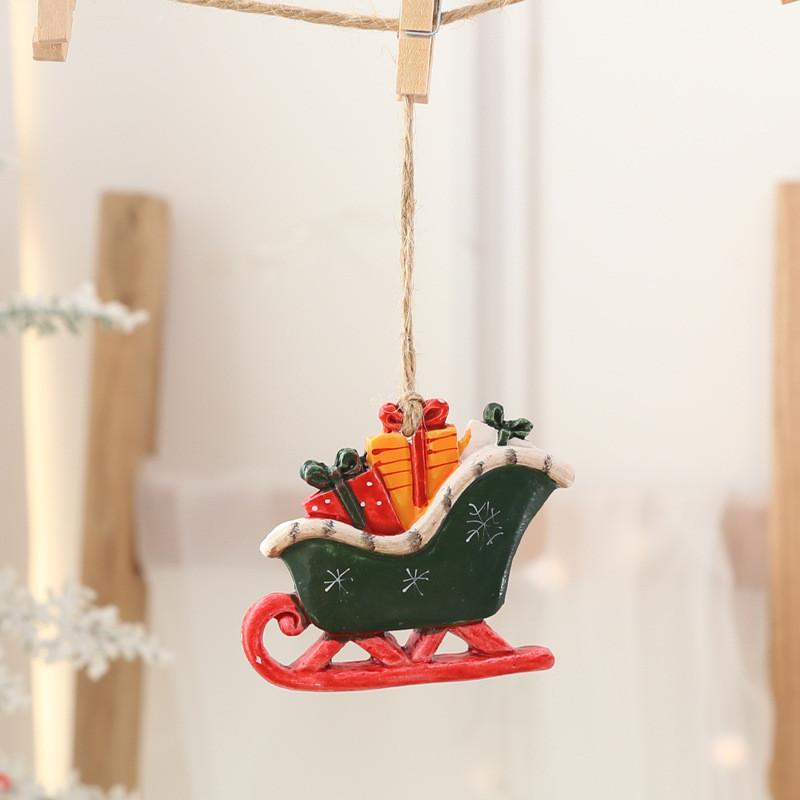Christmas Holiday Tree Ornaments With Resin Santas Snowmen And Classic Festive Figures
