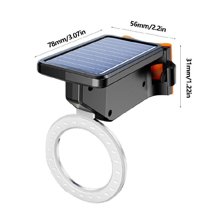 Cycling Safety Light 300 Lumen Solar Charging Bicycles Light With Durability ABS Housing For Most Conditions