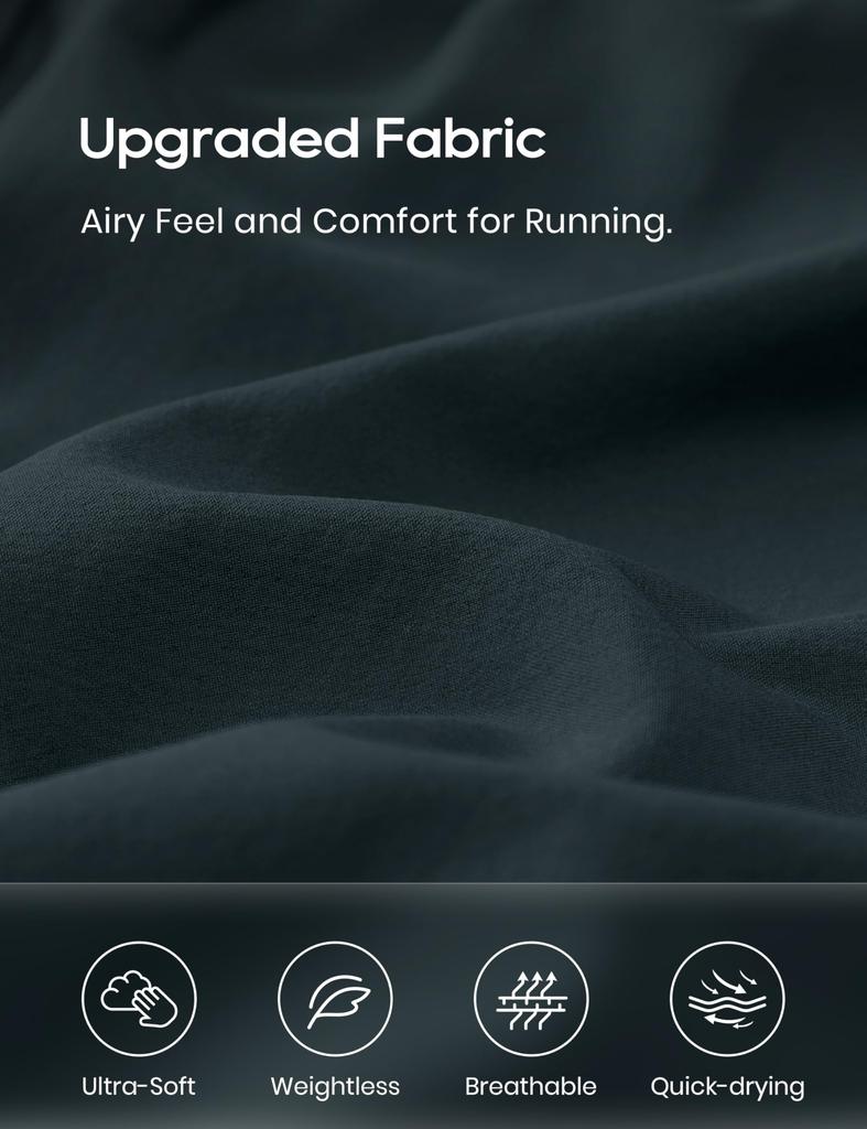 CRZ YOGA Breathable Running Shorts with 7cm Size L Women's Quick-Drying Lining, Inseam, Melanite,