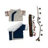 AXLUCE Plush Clothes Ethnic Costume Plush Toy Clothes 20cm Doll - - - - - (Blue)