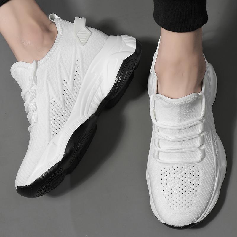 Herren Klobige Höhenerhöhende Sneaker Sommer Atmungsaktives Mesh Herren Elevator Schuhe 7cm Fersenerhöhung Einlegesohle Übergröße 36-44