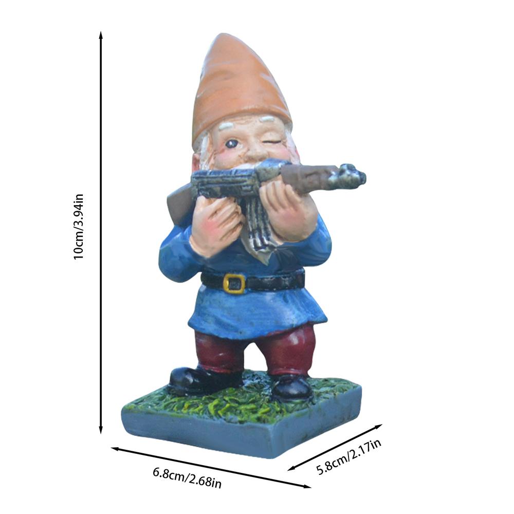 Nouvelle Sculpture Figurative Intérieur Extérieur Maison Jardin Décor Décoration Jardin Gnome de Jardin Drôle Statue Résine Bureau Ornement de Pelouse