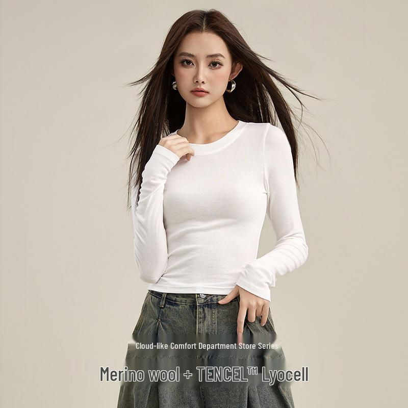 

Базовый слой-футболка с длинным рукавом Little Milk из тенселя и мериносовой шерсти - Коллекция Весна 2025 Medium