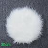 Faux Round Rug for Bedroom Living Room or Study Space On Hard Flooring