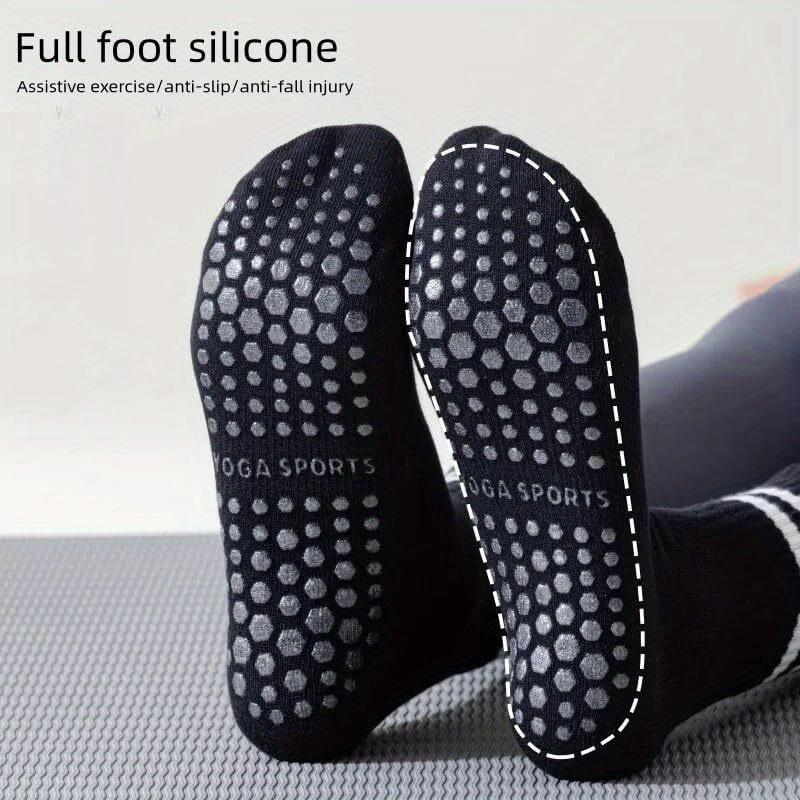 1PACK/3 Pairs of Women's Yoga Socks, Middle Tube Socks, Women's Pilates Socks, Ballet Barefoot Exercise Socks