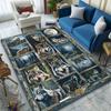 "Majestic Wolves and Moonlit Forest" Patterned Carpet, Suitable As a Non Slip Play Mat for the Living Room and Bedroom Sofa