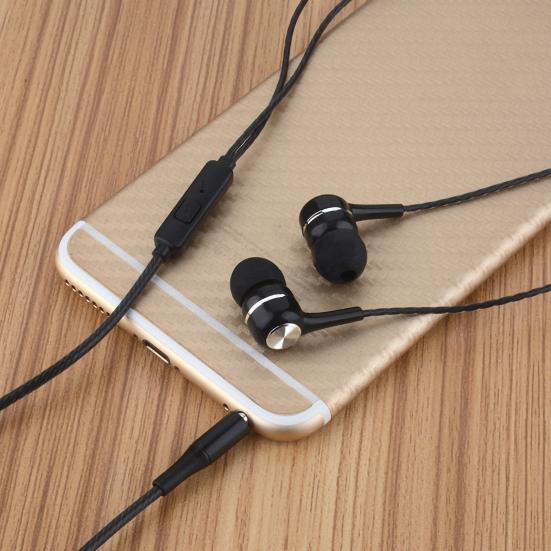 S12 Universal 3.5mm Earphone Wired Earbuds with Mic for Phone