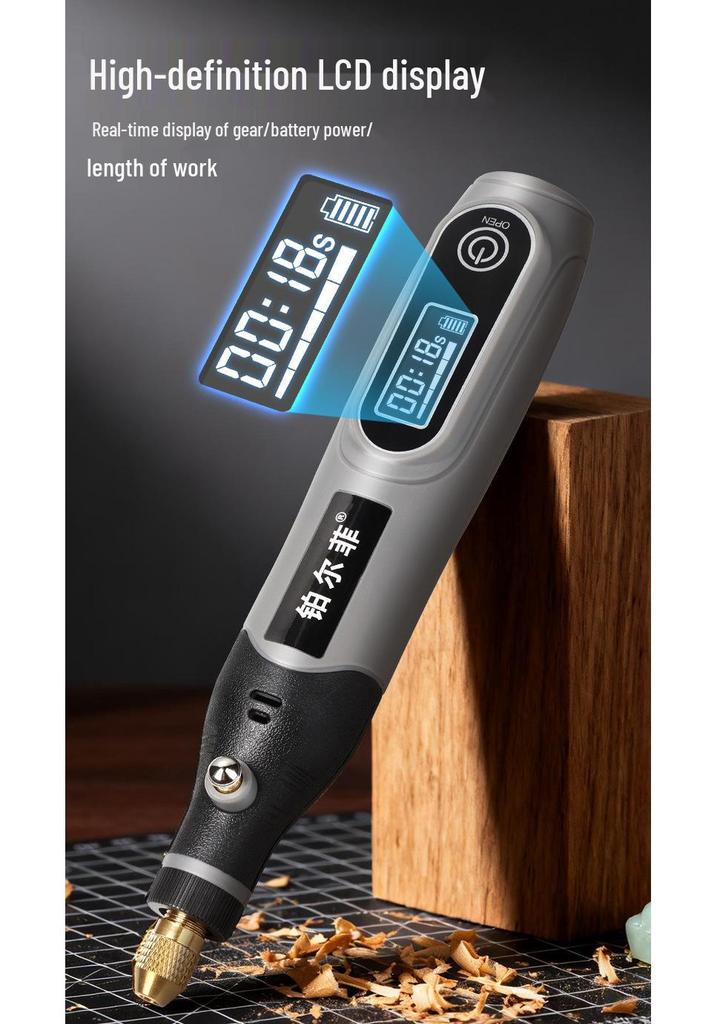 Wireless Mini Electric Grinder: Rechargeable Lithium Battery Handheld Tool for Grinding, Drilling, Engraving & Polishing