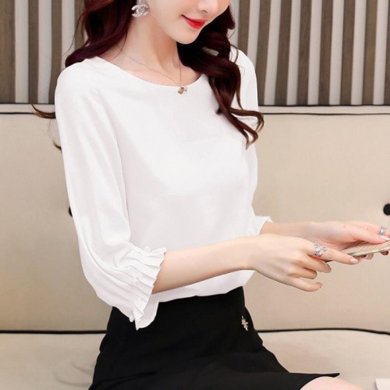 Abstract Chic Blouse With Modale Fabric For Office Work And Casual Wear