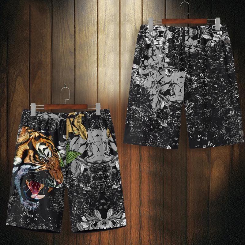 Yellow Tiger Head Muay Thai Kickboxing Training Shorts Print Quick Dry Martial Art Boxer Unisex Men Women Kid Fighting Fitness Sport Gym Workout