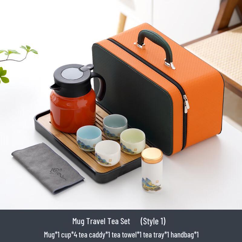 Lilang Portable Ceramic Insulated Teapot Tea Set