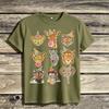 Animal Party Cute Zoo Animals Graphic TShirt for Unisex Unisex Kids 100 Cotton Casual Summer Streetwear Gift