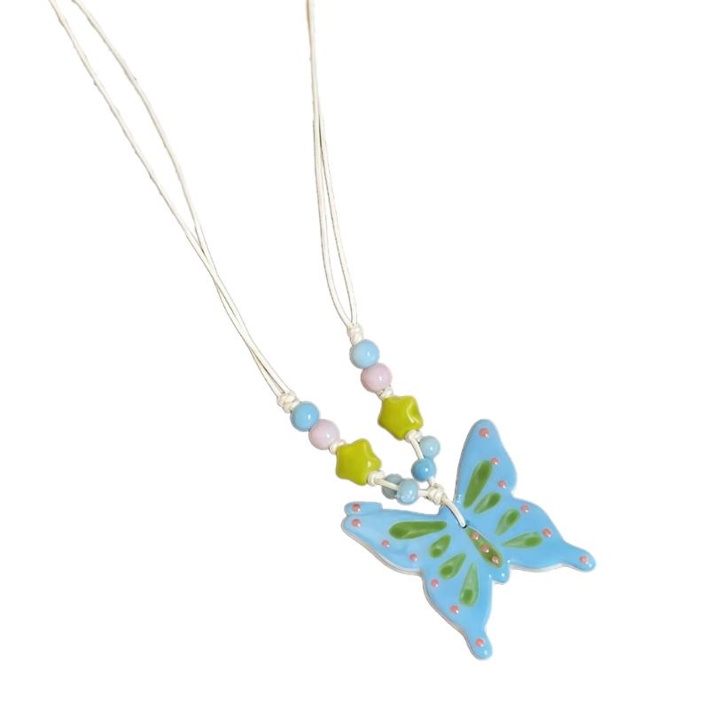 Elegant Butterfly Pendant Necklace Jewellery With Ethnic Style Design Perfect For Women Jewelry Accessories