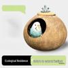Hand-Woven Straw Nest for Small Birds: Parrot, Budgie, Conure, Finch