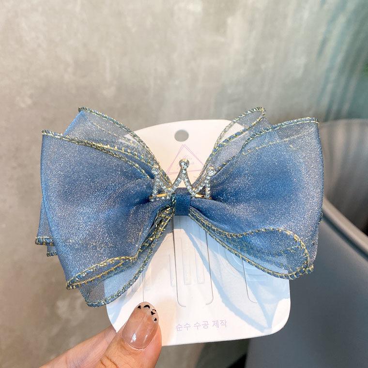 Large Bow Hair Clip for Girls - Princess Hair Accessory