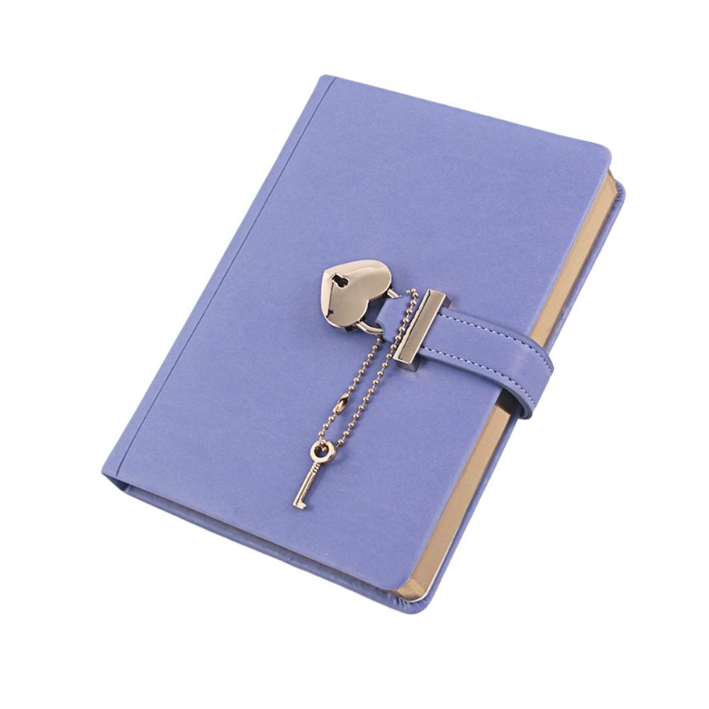 Sketchbook Drawing Book PU Leather B6 Notebook Portable Notebook with Heart Lock  Study