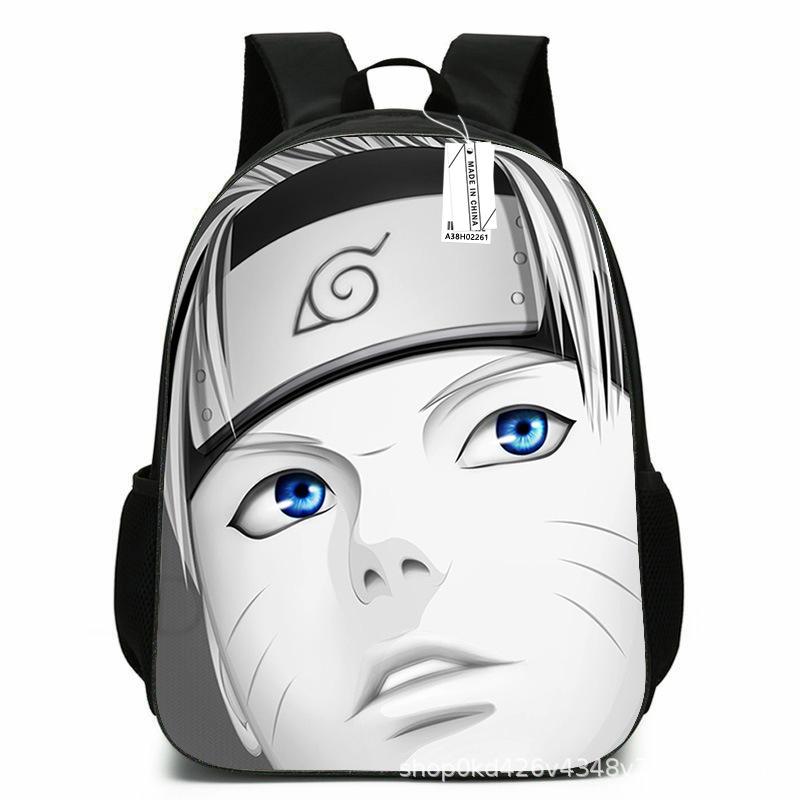 Naruto Peripheral Schoolbag Naruto Sasuke European and American Elementary and Middle School Students Backpack Cartoon Animation Computer Bag