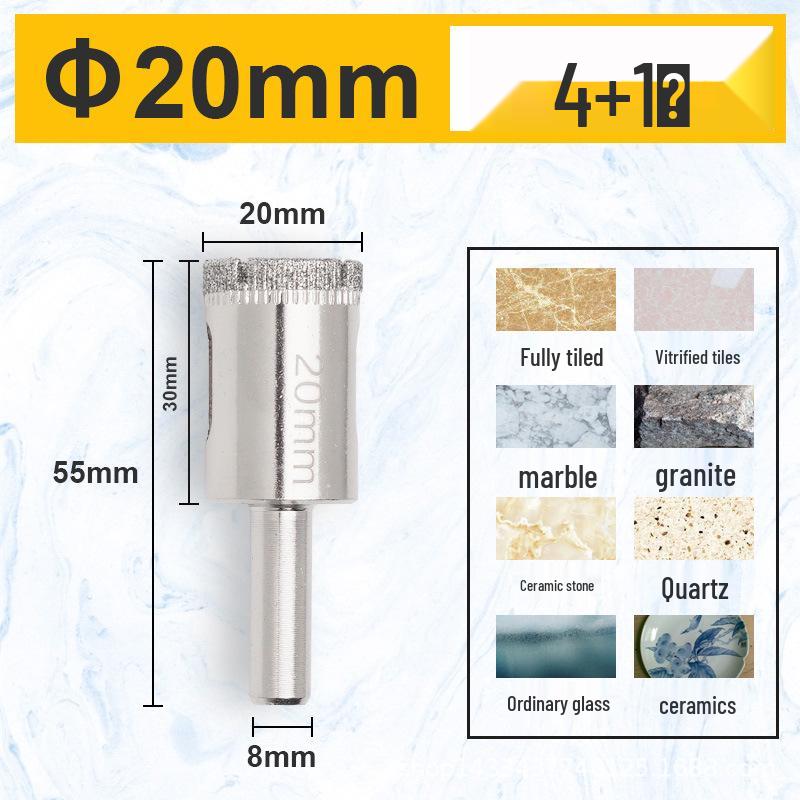 Alloy Glass & Tile Hole Drill Bit Set