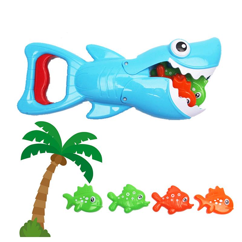 Cross Shark Clip Fun: Big Fish Little Fish Bath Toys for Summer Fishing Play