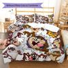 Tazmanian Devil Pattern Bedding,Quilt Set Quilt Cover Pillowcase Home Birthday Gift (1 * duvet cover + 2 * pillowcase, without core)