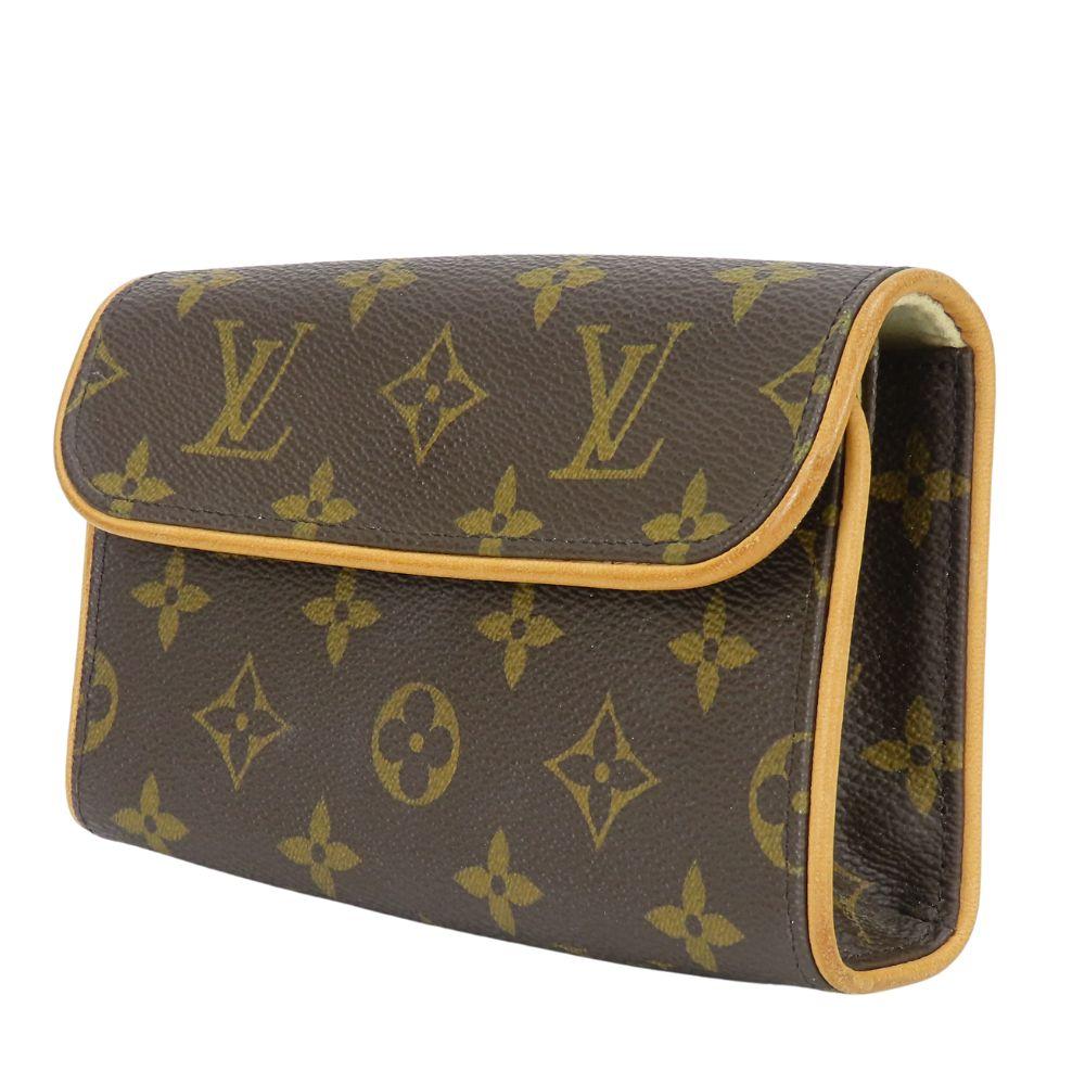 Used LOUIS VUITTON Waist bag Pochette Florentine M51855 XS Monogram/Nume leather Brown Pouch