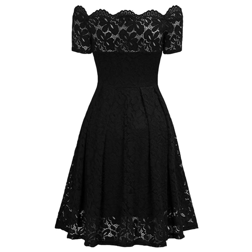 Women's Fall Off Shoulder Floral Maxi Dresses Formal Short Sleeve Cocktail Wedding Guest Dress