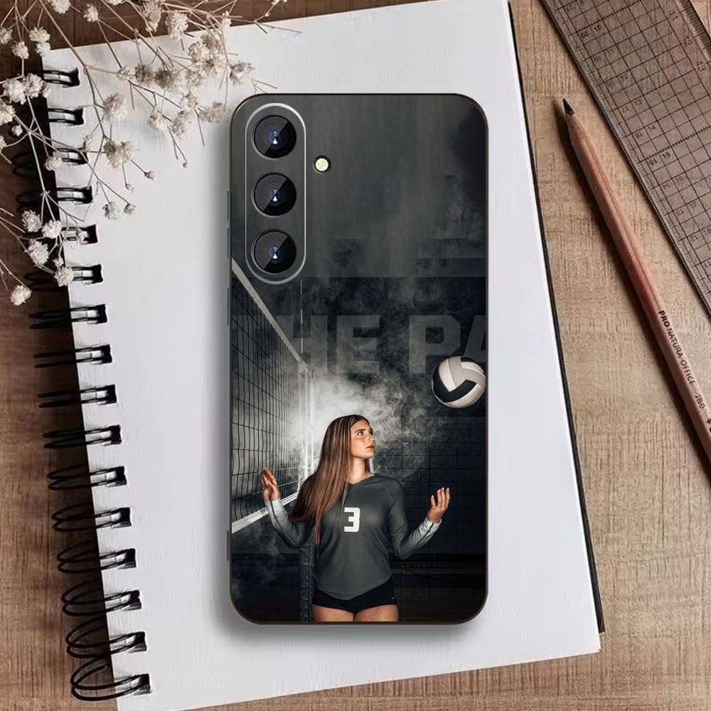 Volleyball Phone Case For Samsung Galaxy A73,A72,A71,A70,A52,A51 Others Soft Black Cover